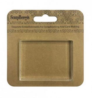 Акриловый блок для прозрачных штампов 50х67х10мм  SCB4907071