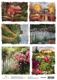 Декупажная карта "Тоскана" 21*30 см HY501094