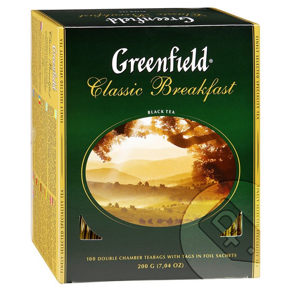 Чай Greenfield Classic Breakfast черный 100 пак/уп 379763