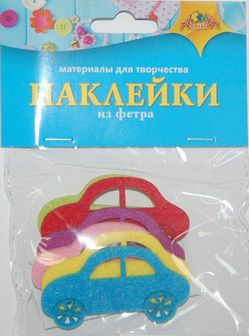 Наклейки из фетр "Машинки", Апплика  С3108