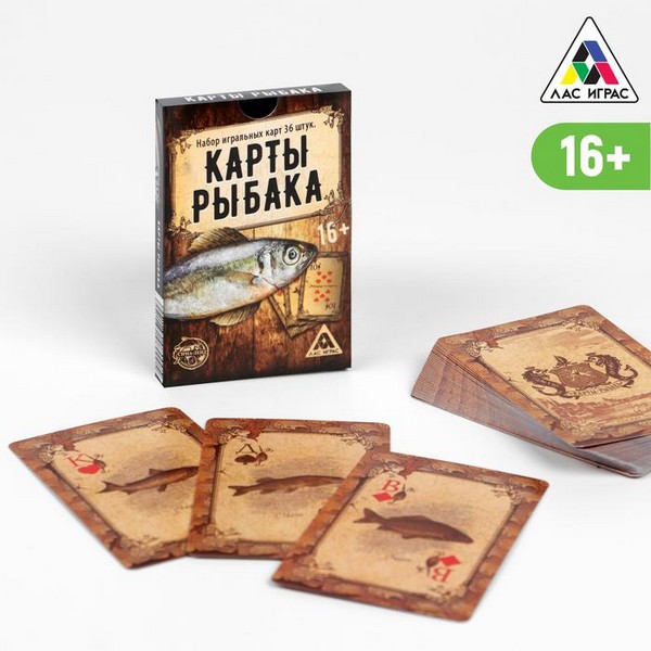 карты игральные "Рыбалка", 9х6 см 123008 123008     