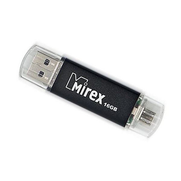 Флеш-карта 16 Gb Mirex SMART microUSB/USB 2.0 черный 13600-DCFBLS16