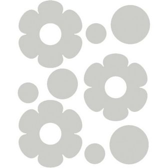 Наклейки световозвращающие "deVENTE. Цветочки" 100x85 мм, белые, в пластиковом пакете с подвесом 9083802