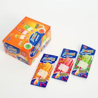 Карамель на палочке "Лучистик мороженое" Ассорти 10 г 6708505 6708505