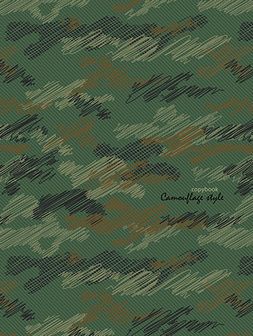 Тетрадь 48л. кл., на гребне, обл. мелов., блестки "Камуфляж", КТС-Про(80) С0245-111
