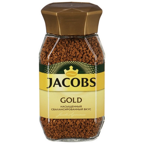 Кофе Jacobs Gold натур.раств.сублим. 95г стекло 708697