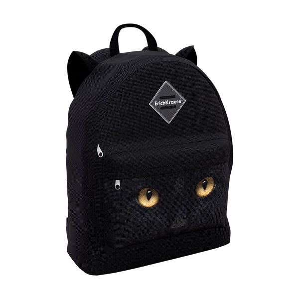 Рюкзак подростковый EasyLine® Animals 17L Black Cat, Erich Krause 57280