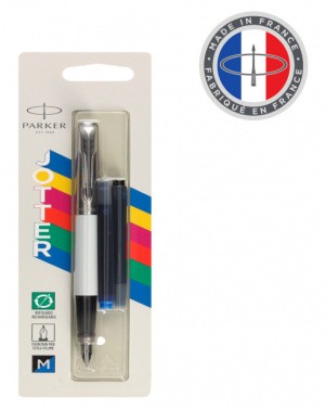 Ручка перьев. Parker Jotter Originals F60 (CW2096871) White CT M ст.нерж. блистер  CW2096871