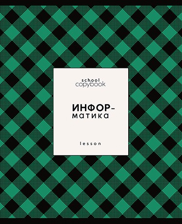 Тетрадь 48л. кл., спр. мат., обл. мел., выб. УФ "Яркая клетка. Информатика", КТС-Про (80) С9922-08