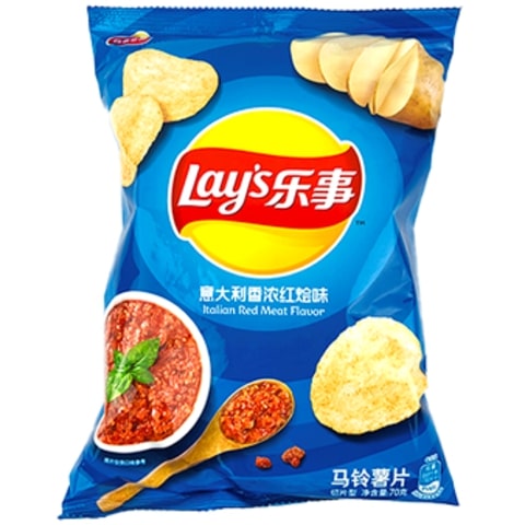 Чипсы Lay's Italian Red Meat Flavor 70 гр. 00-00007719