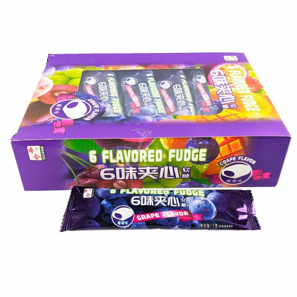 Тянучка Benhfood 6Flavored Fudge Виноград 11гр (30) * 10201