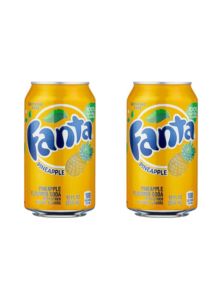 Газ. Напиток Fanta Pineapple 355мл. Корея 00-00008036