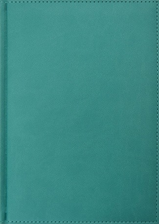 Ежедневник недатированный фА5 256стр., обл. кож. зам., "Sorrento" бирюзовый, Planograf С2616-209