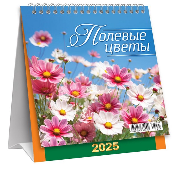 Календарь-домик 2025 г. "Полевые цветы",  ЛиС КД-25-023