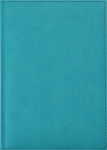 Ежедневник недатированный фА5 320стр., обл. кож. зам.,"Sorrento", бирюзовый, Planograf С0360-263