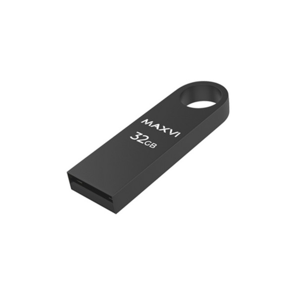 Флешка Maxvi MK, 32 Гб, USB2.0, чт до 25 Мб/с, зап до 15 Мб/с, тёмно-серая 10843707 10843707   