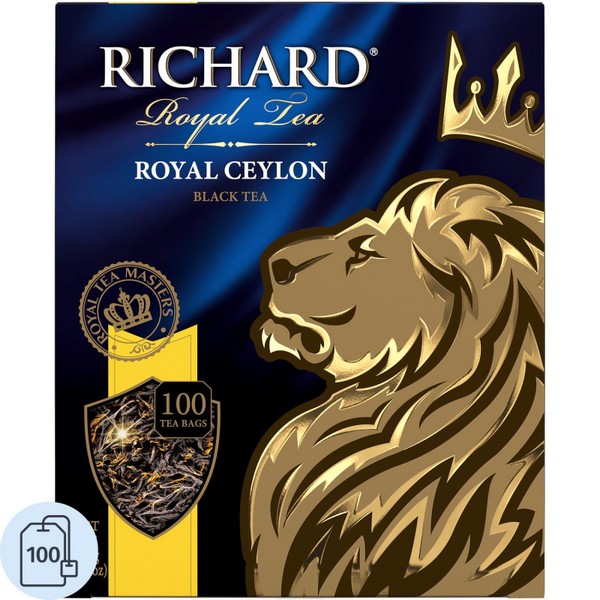 Чай Richard Royal Ceylon черный сашет 2гx100пак  421005