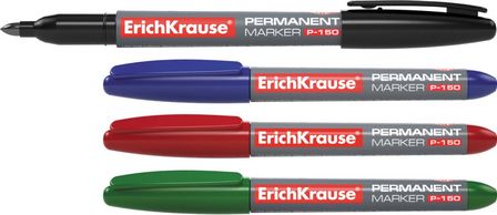 Маркер перманентный ErichKrause Р-150 зеленый с круглым острием (12/144/864) 30985