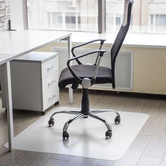 Мат д/ напольных покрытий BRABIX, полипропилен, 100х120 см, матовый, толщина 1,2 мм, 606623 606623