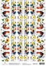 Декупажная карта "Петухи (бордюр)" 21*30 см HY501258