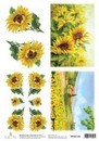 Декупажная карта "Подсолнухи" 21*30 см HY501145