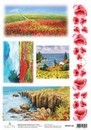 Декупажная карта "Маковое поле" 21*30 см HY501130