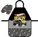 Накидка "Hot Wheels: Big Foot" (с нарукавниками) для труда черный, ErichKrause 42432