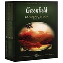 Чай GREENFIELD (Гринфилд) "Golden Ceylon", черный, 100 пакетиков в конвертах по 2 г 0581