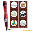 Маркер перманентный Crown "Multi Marker" коричневый, пулевидный, 3мм 