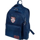 Рюкзак школьный "deVENTE. Football League" 39x29x13 см, текстильный фактурный, эргономичная вентилируемая спинка и уплотненные лямки, 1 отделение, 2 передних кармана, 2 боковых кармана, в комплекте с квадратным пеналом на молнии, светоотражающие вставки, темно-синий 7032999