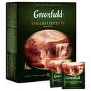 Чай GREENFIELD (Гринфилд) "English Edition", черный, 100 пакетиков по 2г 0710
