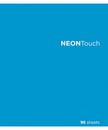 Тетрадь 96л. кл., обл. мелов, " НеонТач-Микс" премиум 6+0+ламинация Софтач+браиль, ПЗБФ (5/30) 029562 