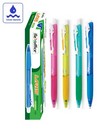 Ручка шариковая Flexoffice Laris, 0.5 мм, синяя  с резиновым грипом, с масляными чернилами, корпус ассорти FO-GELB014MIX BLUE