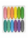 Мелки восковые 12цв. Y-Plus PEANUT PASTEL в картонной упаковке CR200100 
