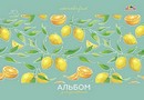 Альбом для рисования 20л. на гребне, "Цитрусовый микс", обл. мелов., блестки Апплика С0526-48