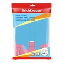 Подставка для книг пластиковая Bubble Gum, розовая с голубым держателем, ErichKrause 58062