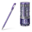Ручка гел. ErichKrause Lavender Stick, черная  56694