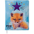 Дневник "deVENTE. Cute Fox" универсальный блок, офсет 1 краска, белая бумага 80 г/м2, твердая обложка из искусственной кожи с поролоном, цветная печать, аппликация из искусственной кожи, тиснение фольгой, отстрочка, цветной форзац, 1 ляссе 2222305