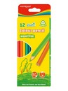 Карандаши 12цв. KEYROAD пластиковые трехгранные, картонный футляр KR972395