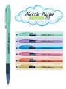 Ручка шариковая Flexoffice Maxxie, 0.5 мм, с масляными чернилами, синяя, корпус ассорти (25/1200) FO-GELB035 MIX BLUE