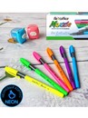 Ручка шариковая Flexoffice Maxxie Neon, 0.5 мм, с масляными чернилами, синяя, корпус ассорти (25/1200) FO-GELB035N MIX BLUE