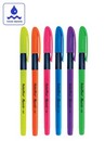 Ручка шариковая Flexoffice Maxxie Neon, 0.5 мм, с масляными чернилами, синяя, корпус ассорти (25/1200) FO-GELB035N MIX BLUE