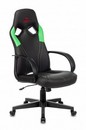 Кресло игровое Zombie RUNNER черный/зеленый эко.кожа крестов. пластик 1456782