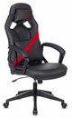 Кресло игровое Zombie DRIVER черный/красный эко.кожа с подголов. крестов. пластик 1485774