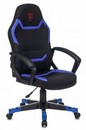 Кресло игровое Zombie 10 черный/синий ткань/эко.кожа крестов. пластик 1584180