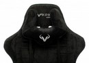 Кресло игровое Zombie VIKING KNIGHT Fabric черный Light-20 с подголов. крестов. металл 1379928