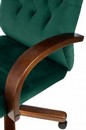 Кресло руководителя Бюрократ T-9928WALNUT Fabric зеленый Italia Green крестов. металл/дерево 1932029