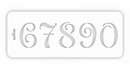 Трафарет пластиковый 10х25см, Трафарет Дизайн Внт2021-07