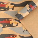 Бумага упаковочная крафтовая «Car», 50 ? 70 см 7315950 7315950    