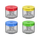 Точилка пластиковая ErichKrause S-Keg, Neon, с контейнером, ассорти (в коробке-дисплее по 24 шт) 56036